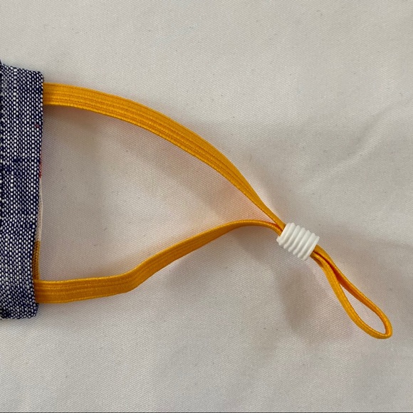 Denim and Tie Dye Face Mask, Reversible - Picture 4 of 4